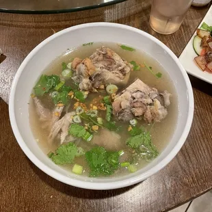 2. Rice Noodle Soup with Pork