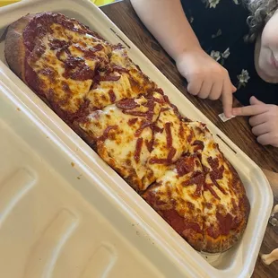 Pepperoni flat bread