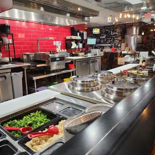 a restaurant kitchen