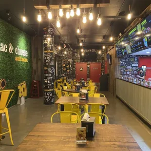 the inside of a restaurant