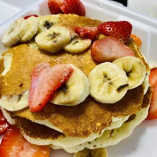 Strawberry Banana Pancakes