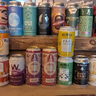 Lots of options in cans in addition to draft selection! Including lots of Non Alcoholic Options!