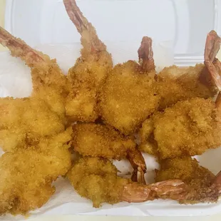 Batter deep fried shrimp