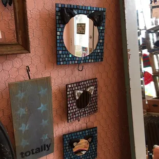 These mirrors made me chuckle.