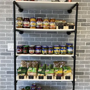 Savory Polish sides... Beets, pickles, soups, sauerkraut, mustard, and a wonderful selection of jarred salads to accompany your pierogi