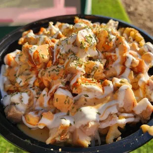 Buffalo chicken cheese fries
