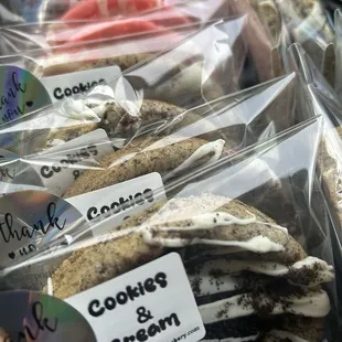 Assorted and packaged cookies