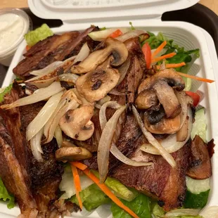 Smoked beef brisket salad