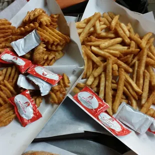 Waffle vs Regular fries