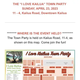 I Love Kailua Town Party 2023.