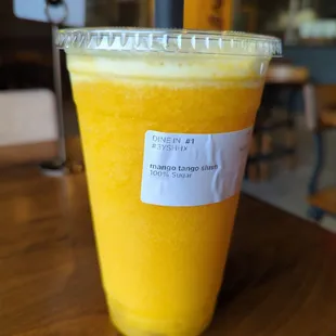 Mango Tango slush - so refreshing and love the clear boba