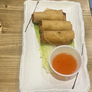 Pork spring rolls