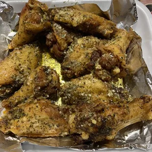 Garlic Parmesan wings