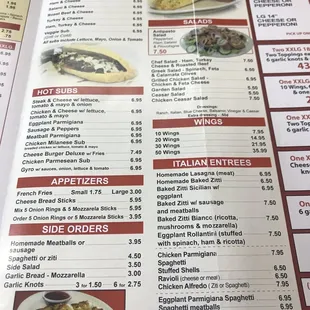 menu, sushi and sashimi