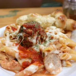 pasta and meat balls