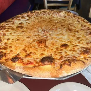 a cheese pizza