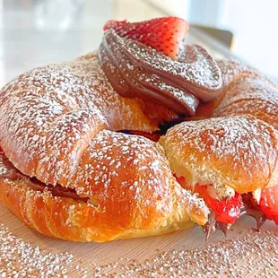 Strawberry Nutella Croissant