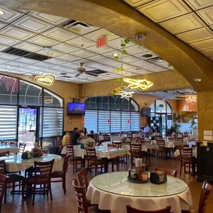 the interior of a restaurant