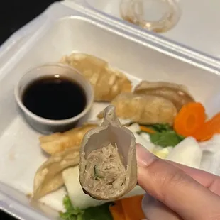 Inside A16. Fried Dumpling  1/3 empty