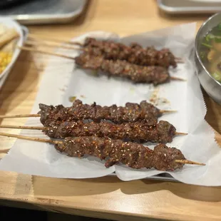 G2. Grilled Lamb Kebabs and steak kebabs