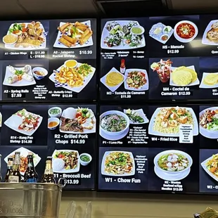 Colorful well done Poster board menu