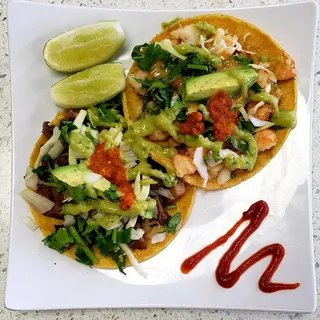 T1. 3 Carne Asada Tacos Plate