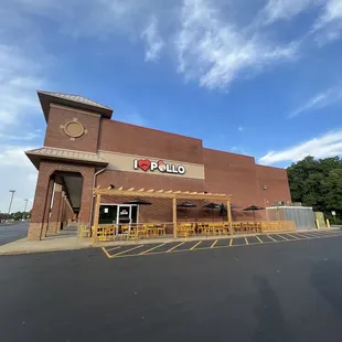 outside