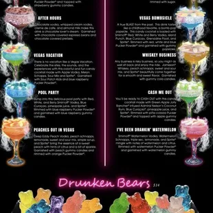 Candy cocktails