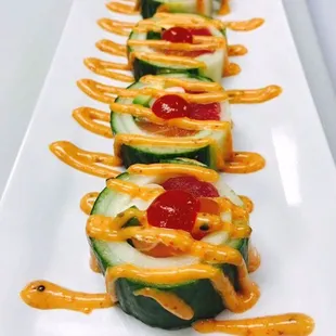 No rice spicy cucumber roll