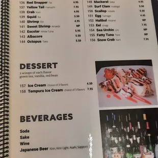 New menu