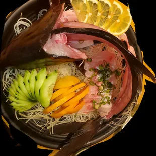 Kampachi sashimi..