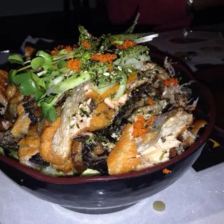 Salmon Skin Salad