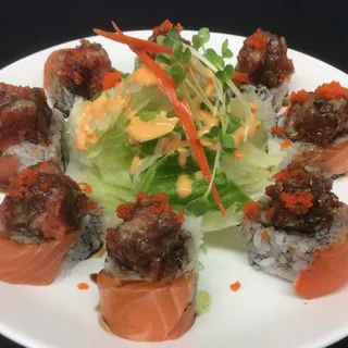 Salmon Flower Roll