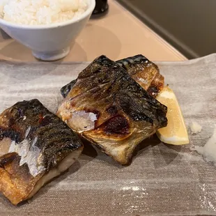 food, grilled fish