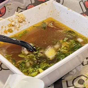 Birria Taco dip, just not what it used to be, bland and needs salt.