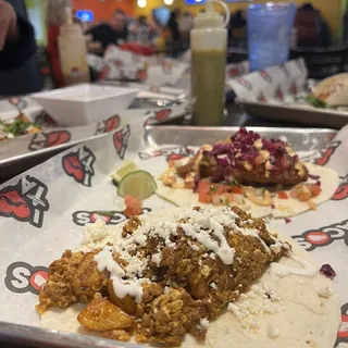 Papa and Chorizo Egg Taco