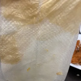 Beyond greasy, not edible