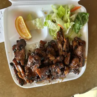 Honey spicy chicken plate