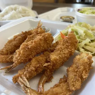 Shrimp tempura plate