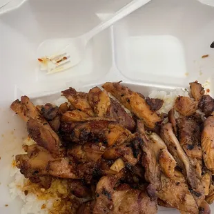 Thai chicken with a side of hair