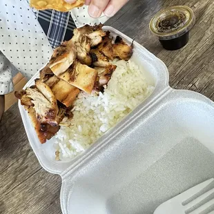 Kids teriyaki plate