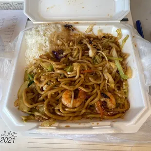 I dug through looking for more shrimp.