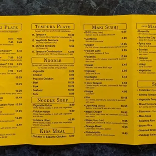 Current menu 3/22/21