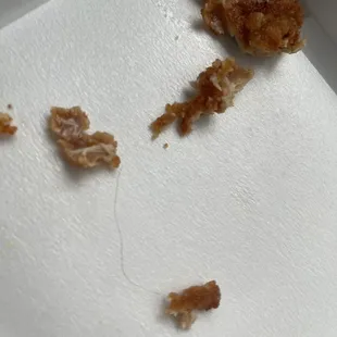 Seasame chicken with hair