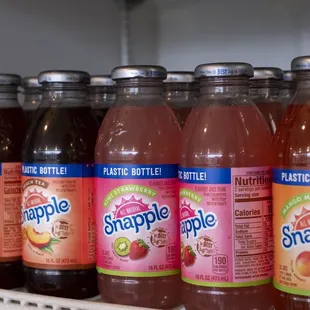 a variety of smoothie drinks