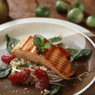 Grilled Salmon with Thai Rice Salad