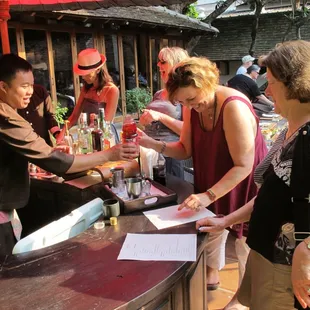 Special cocktail party in Chiangmai. How to infused tropical fruits and Thai herbs with cocktails.