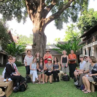 With tour members in Chiang Mai Northern Thailand, 2014