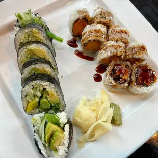 Veggie Roll and sweet Sweet Potato Roll