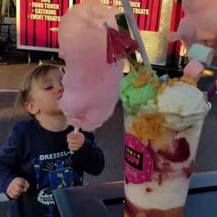 He was so excited to have this fun treat!!! Bigger than his head!